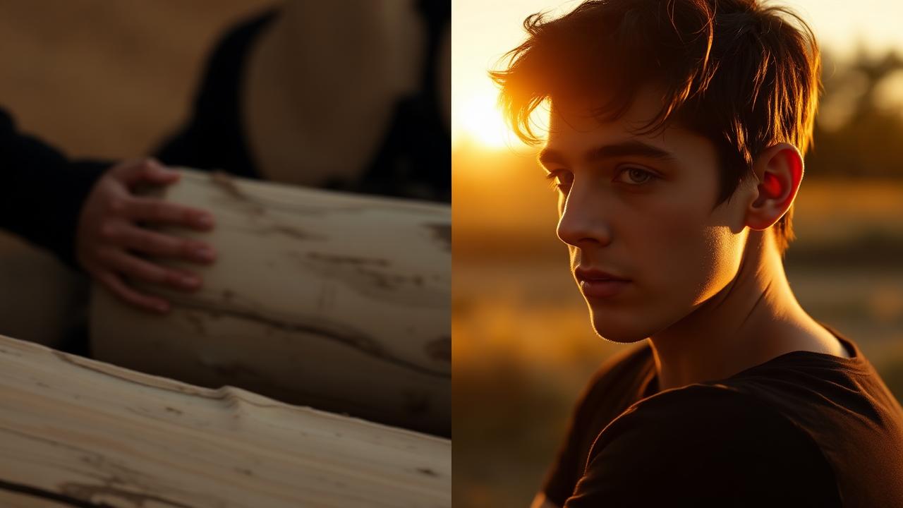 Before and after colour grade comparison